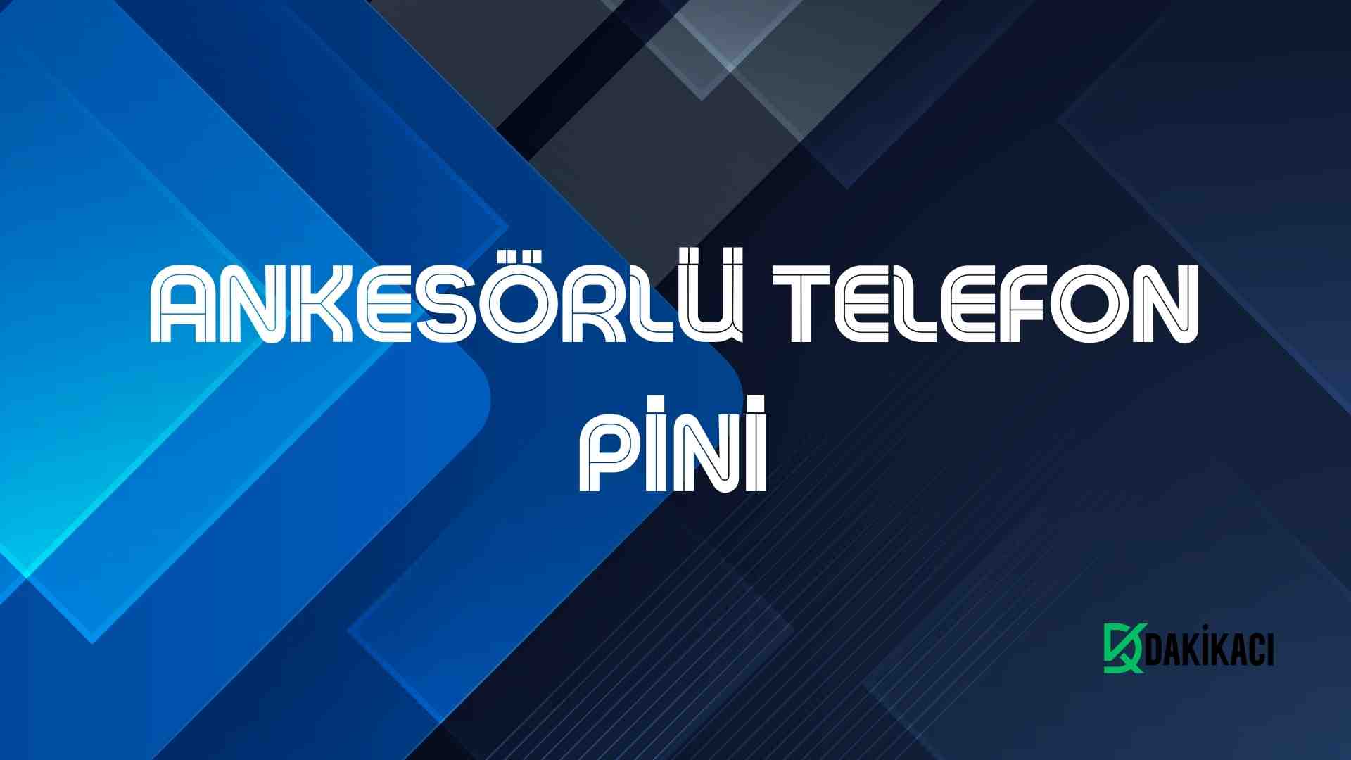 ANKESÖRLÜ TELEFON PİNİ